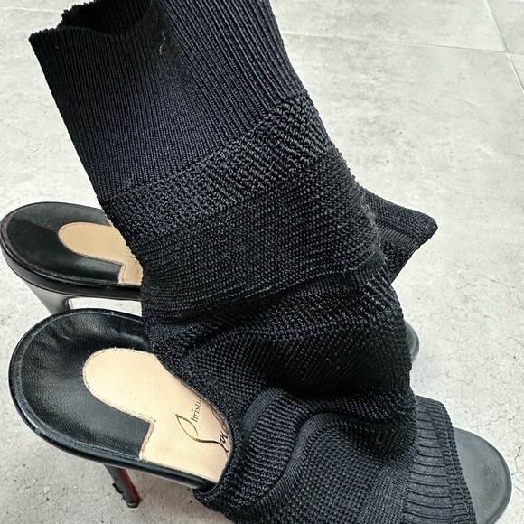 CHRISITAN LOUBOUTIN KNIT BOOTIE - Picture 2 of 10
